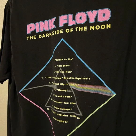 PINK FLOYD Black side of the moon T-shirt. L size. Pre owned - Picture 4 of 6